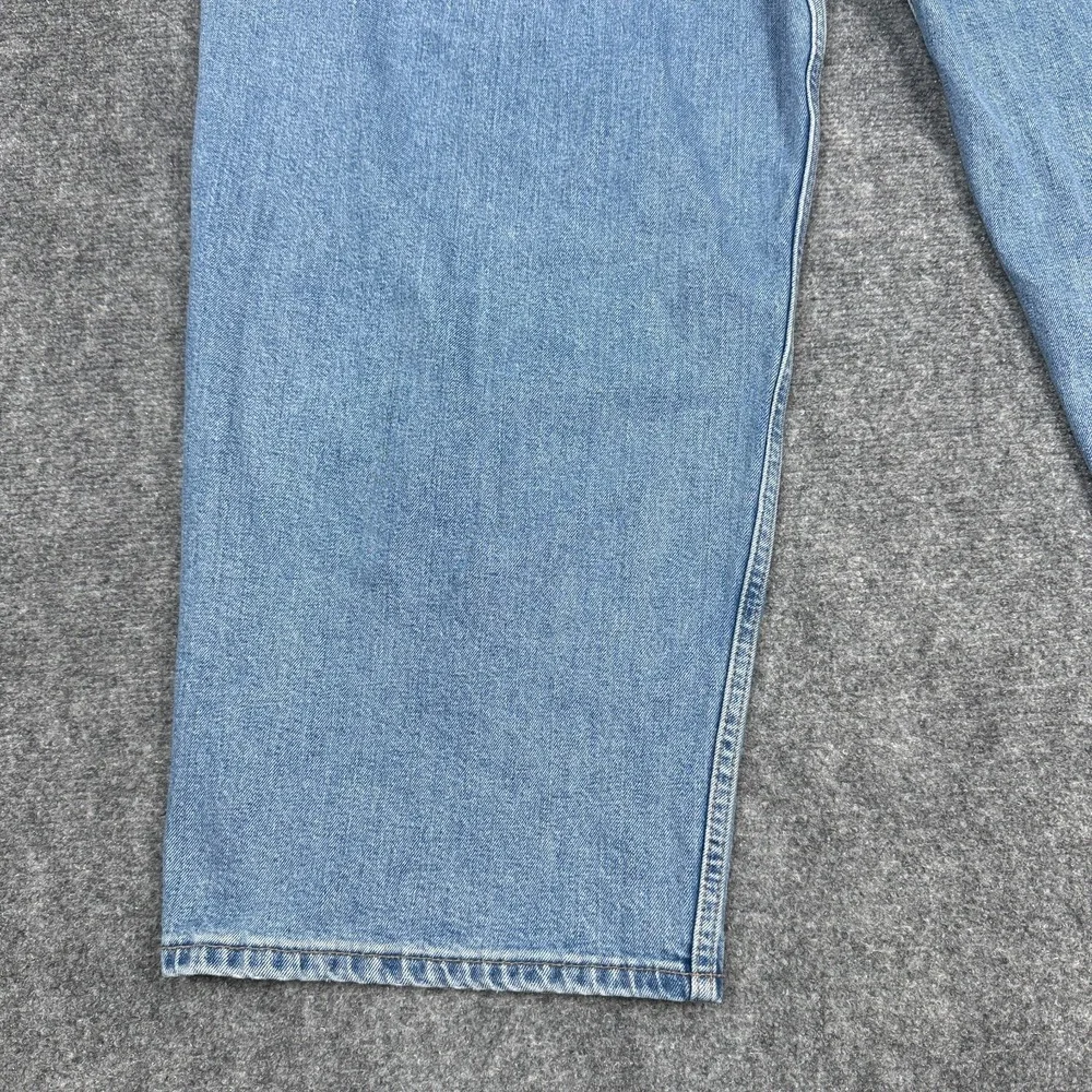 Levi's 550 Relaxed Fit Jeans Men's W50 L30 Light Wash Blue Tapered Stretch Denim